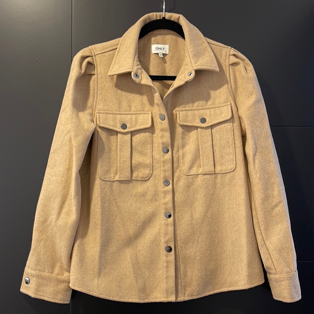 ONLY button wool shirt